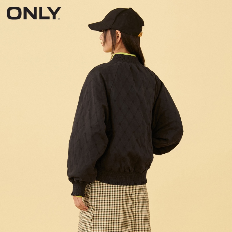 目目 fourteen kucun2 ONLY winter new style wood ear side bow loose baseball uniform windbreaker jacket female | 121436010