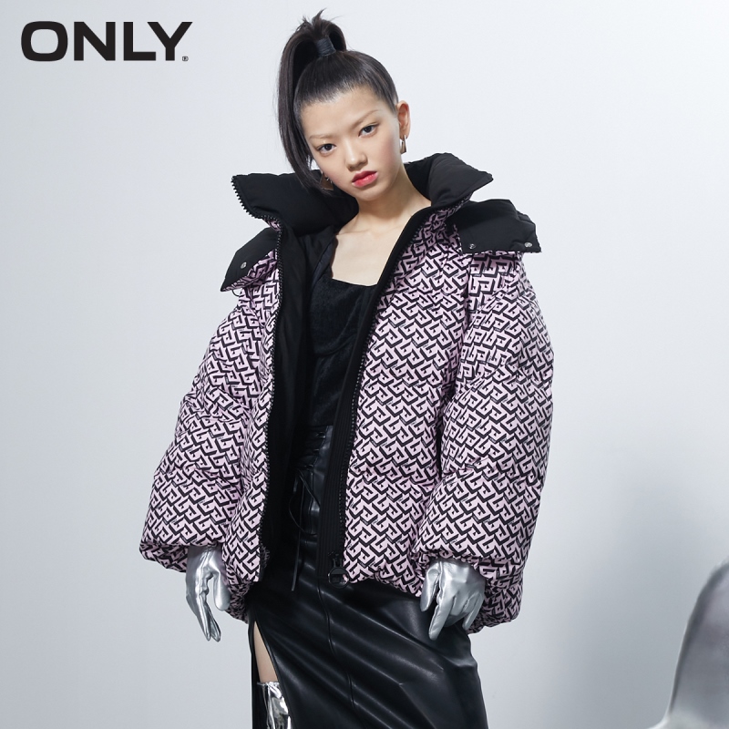 目目 ten ONLY winter new full print loose short down jacket women | 121423066