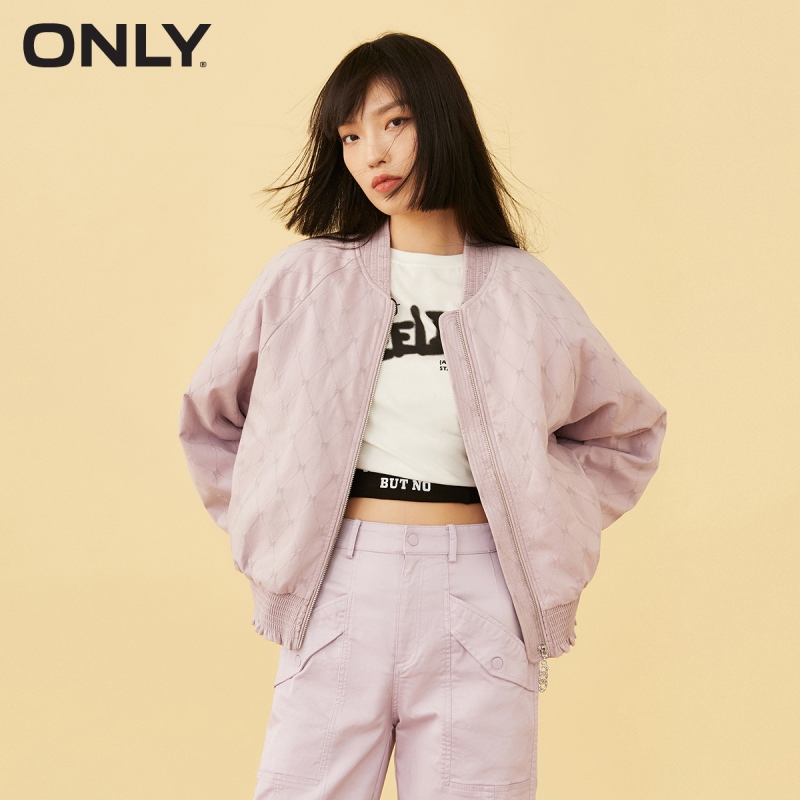 目目 fourteen kucun2 ONLY winter new style wood ear side bow loose baseball uniform windbreaker jacket female | 121436010