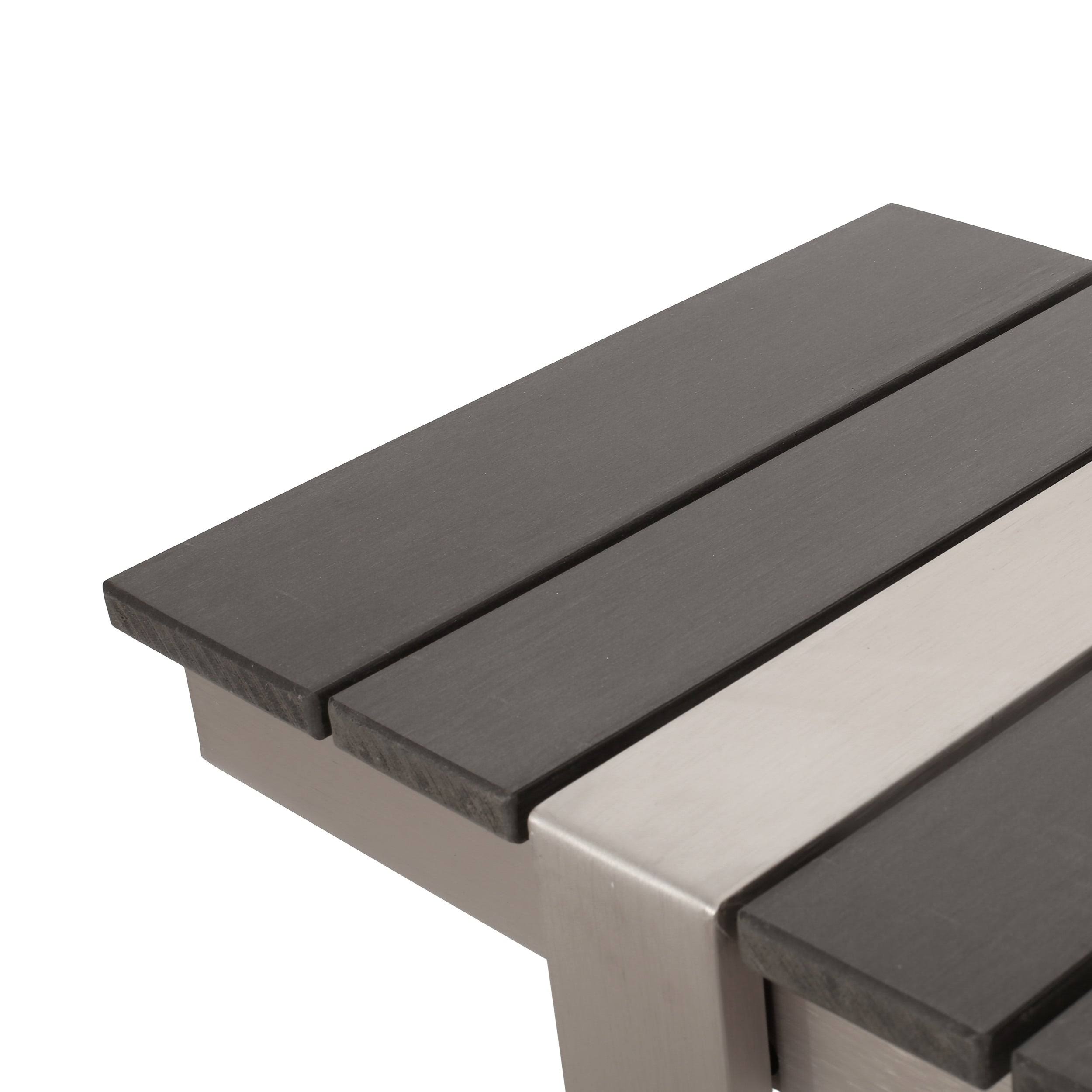 Christopher Knight Home 313718 Dining Bench, Silver + Gray