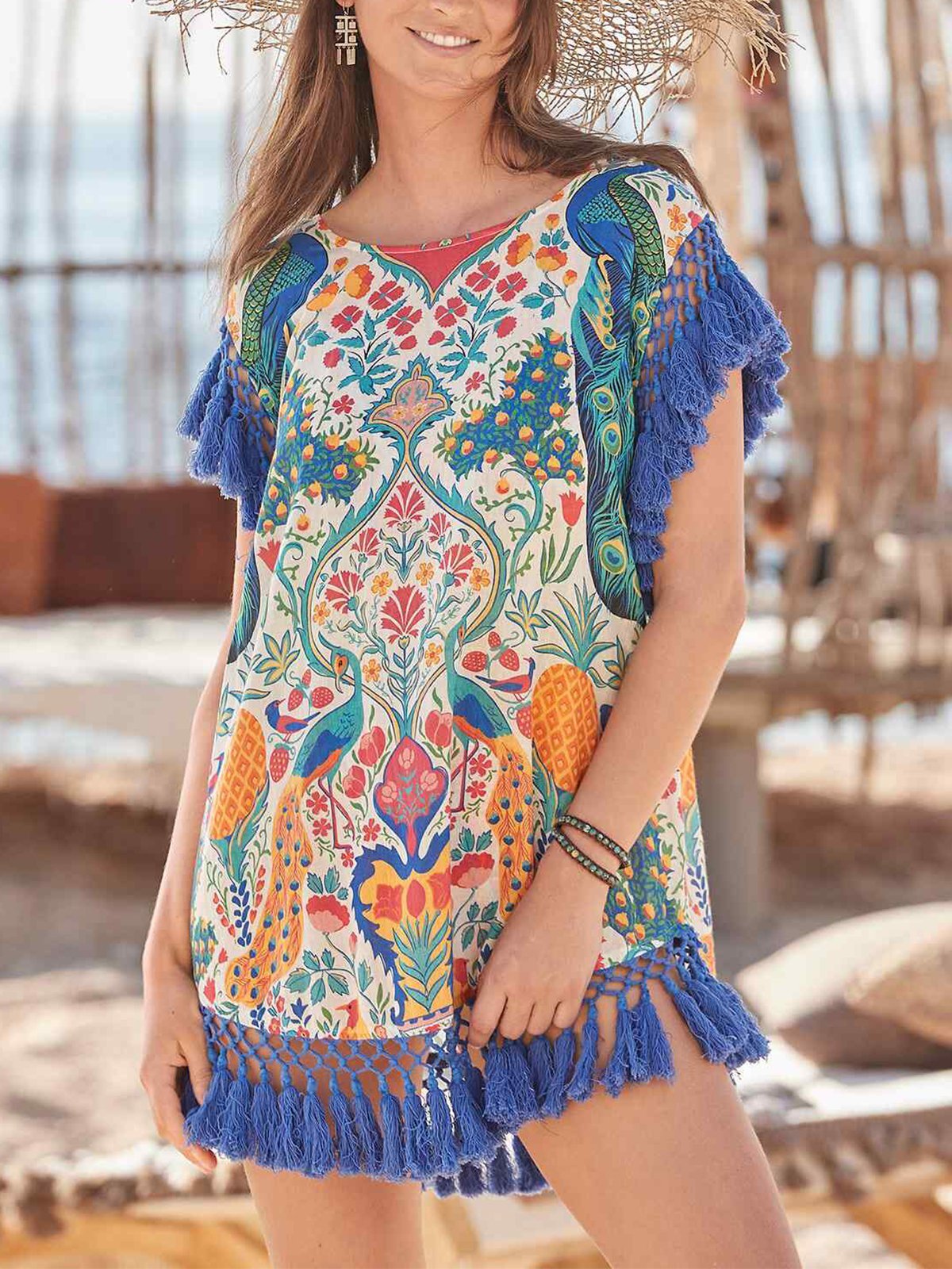 Shift Crew Neck Casual Dresses