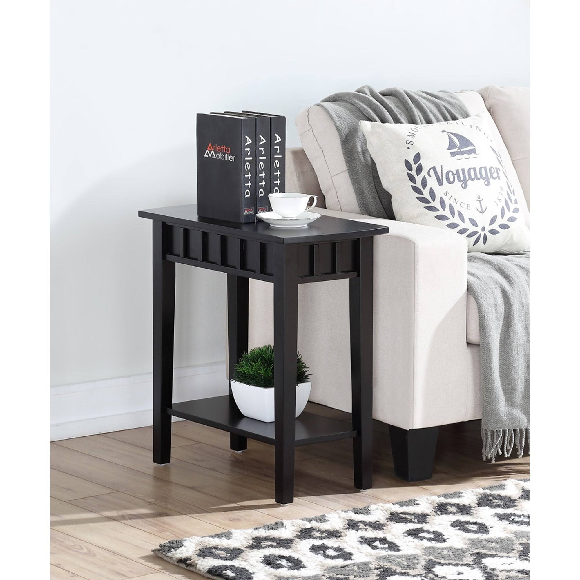Convenience Concepts Dennis Black End Table