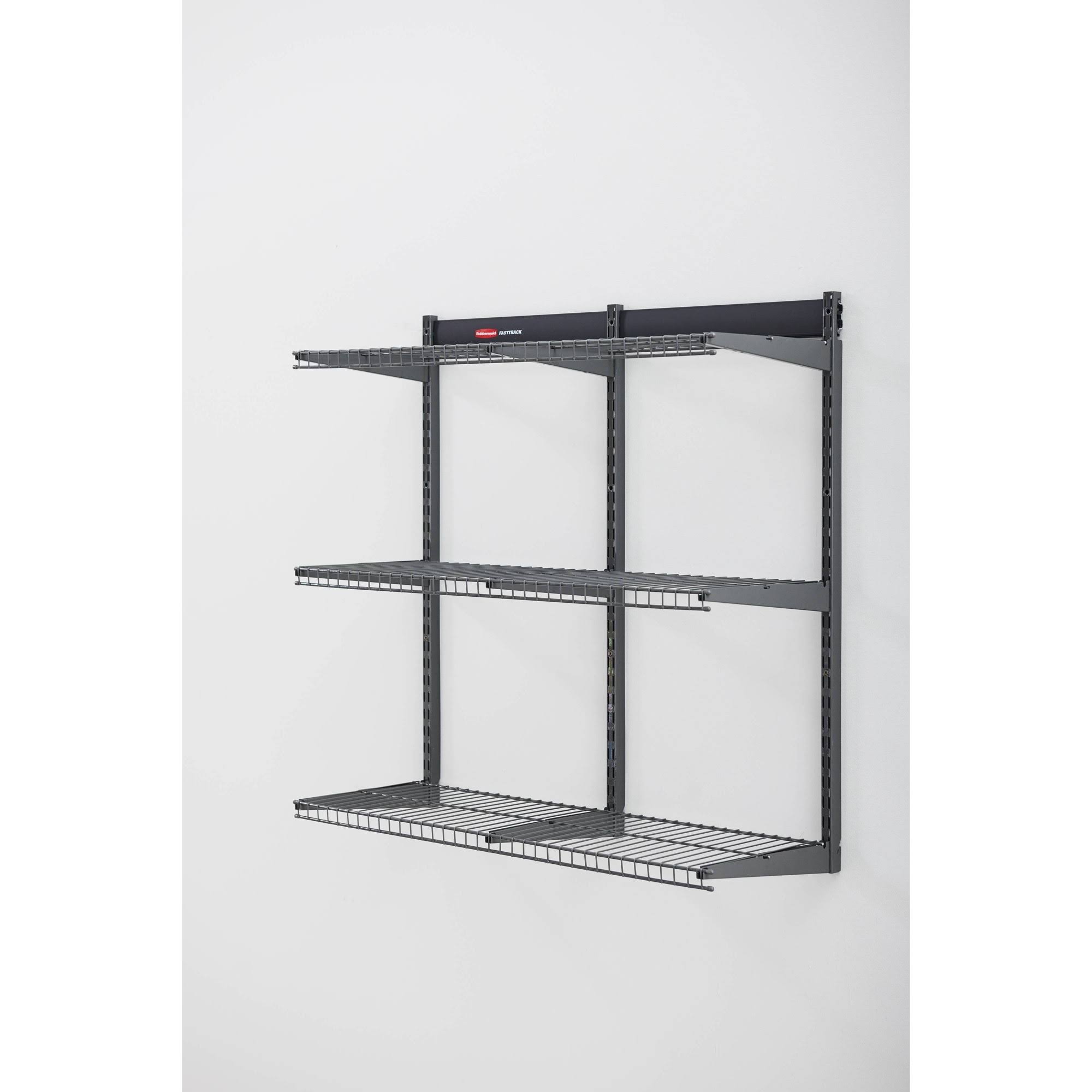 Rubbermaid 36x22 FastTrack Garage Storage All-in-One Rail Shelving Kit