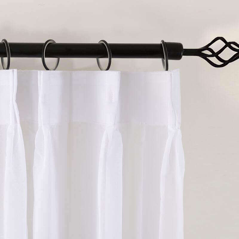 Pinch Pleated Gradient Ombre Sheer Curtain Tulle Gradual Drape HANNA