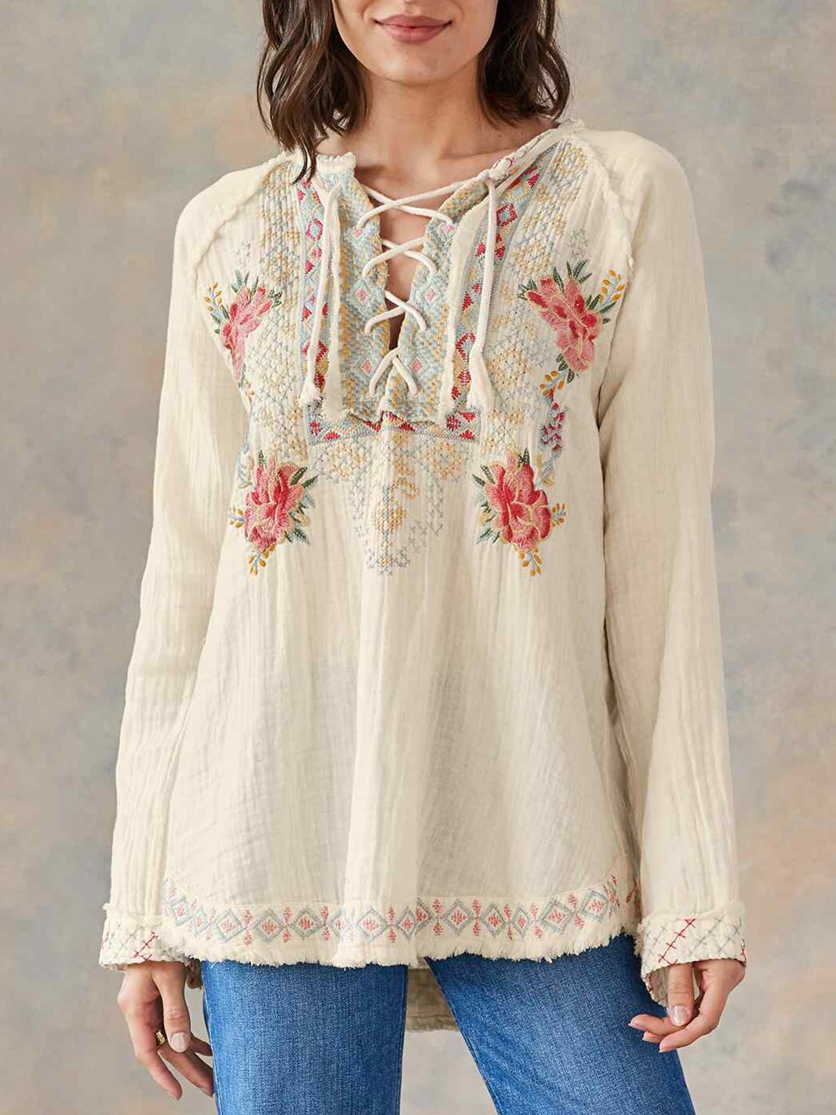 Shift Floral Vintage Printed Shirts & Tops