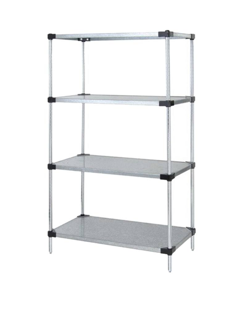 Quantum Storage Systems, 24 inch x 24 inch x 74 inch Galvanized Steel 4-Shelf Unit - WR74-2424SG