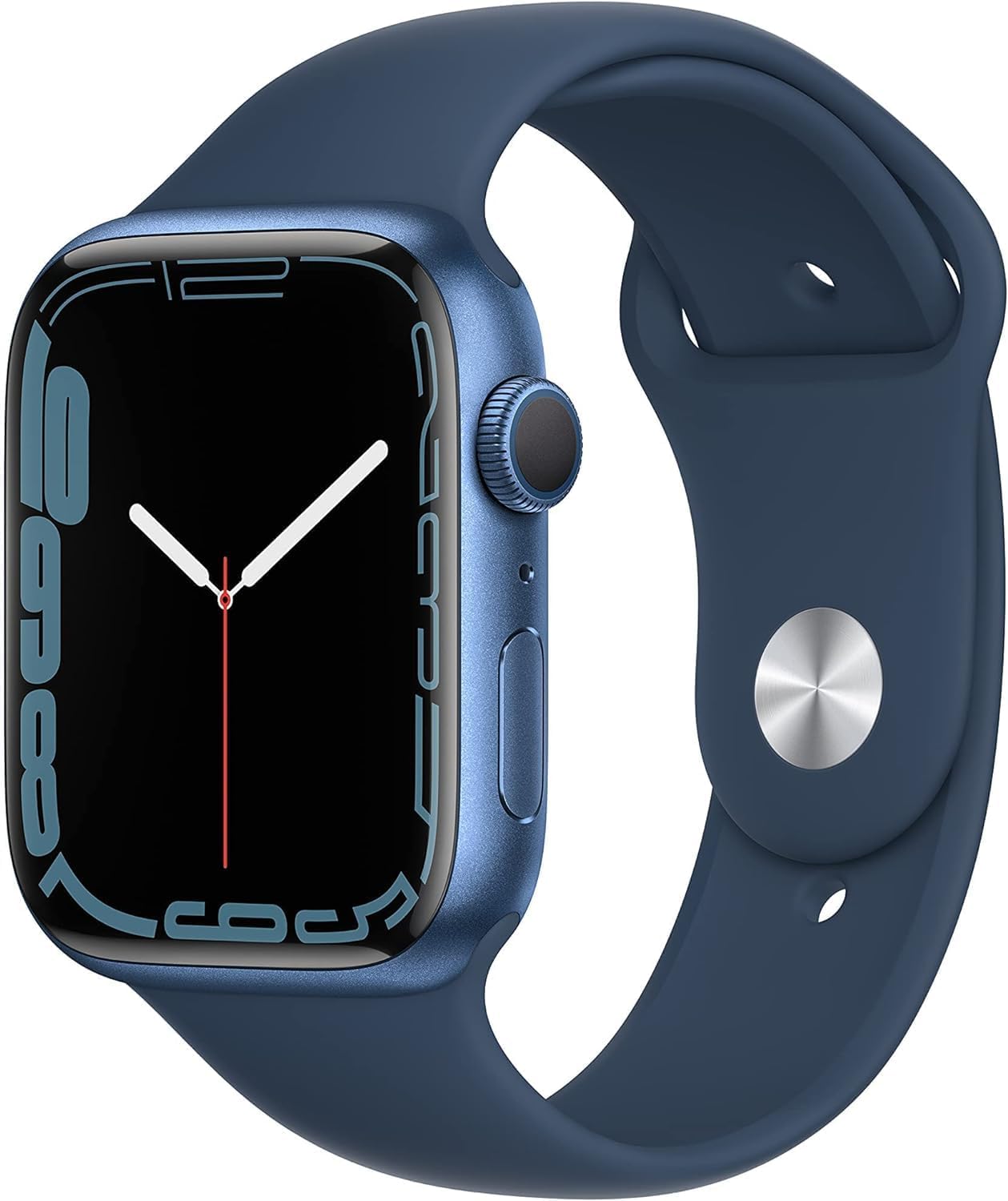 Apple Watch Series 7 (GPS, 41mm) Starlight Aluminum Case with Starlight Sport Band, Regular (Renewed)