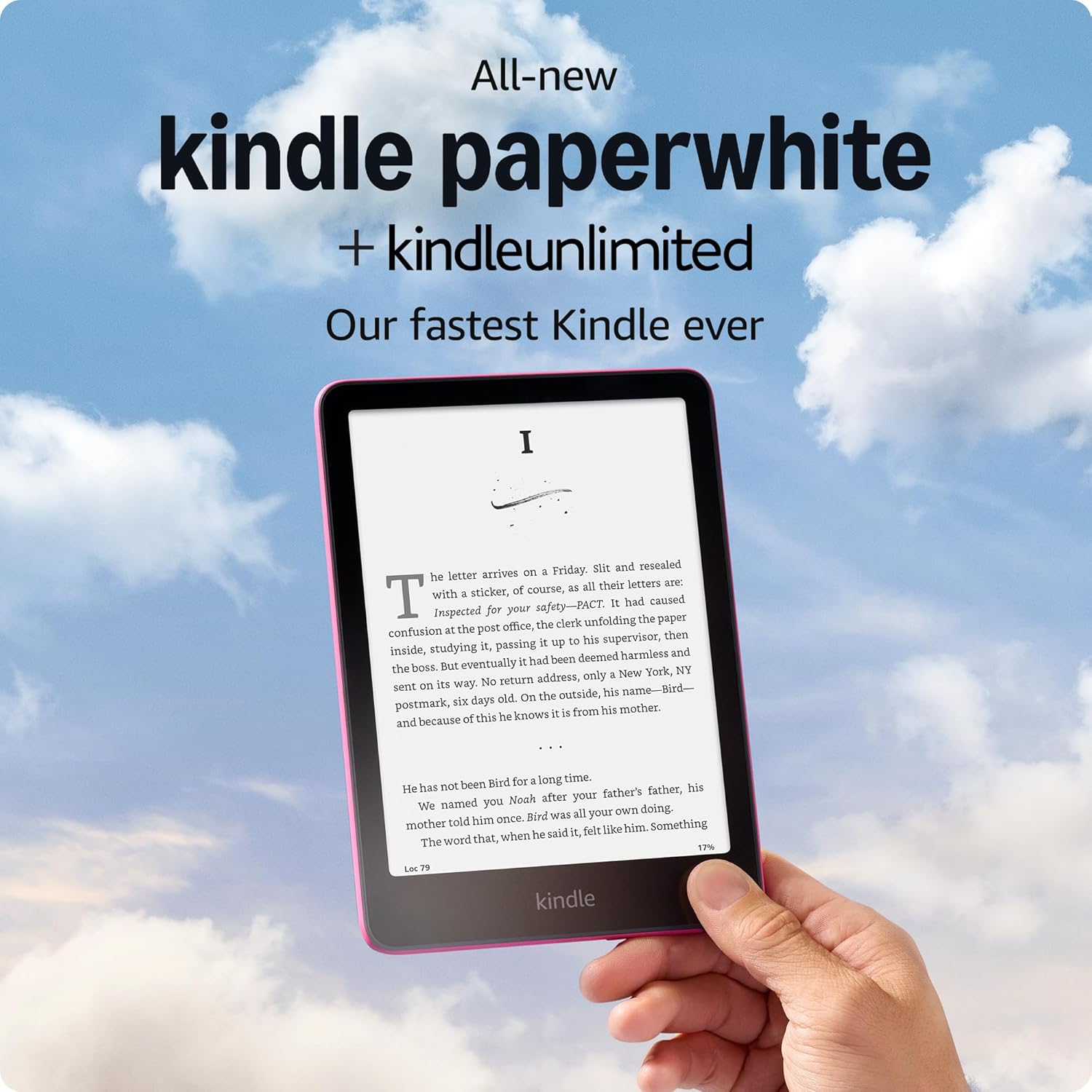 Amazon Kindle Paperwhite 16GB (newest model) – Our fastest Kindle ever, with new 7